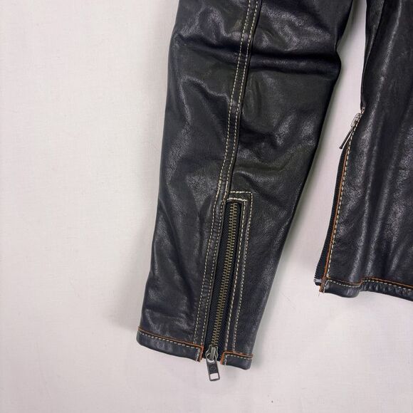 Harley-Davidson Black and Orange Women's Harker Perforated Jacket - Picture 7 of 8